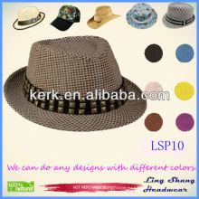 Новейшая женская рубашка 100% соломенной шляпки, LSP10